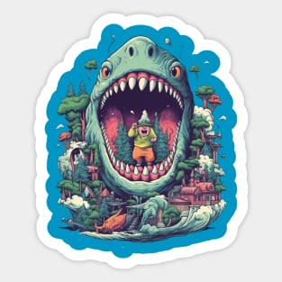 Shark Tshirt Sticker